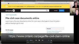 E Filing and Sharing Court Documents OnlineOntario Superior Court of Justice [upl. by Ahseinod]