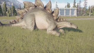 Stegosaurus VS Triceratops  Jurassic World Evolution 2 [upl. by Kersten]