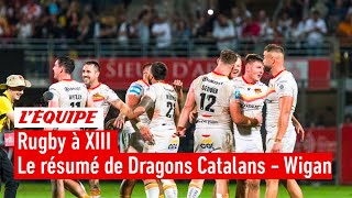 Rugby à XIII  Super League  le résumé de Dragons Catalans  Wigan Warriors [upl. by Ttevy]