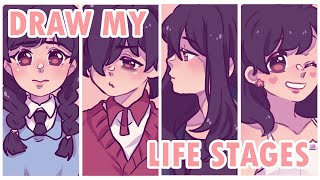 ✏️DRAW MY LIFE STAGES  macn3t0 [upl. by Seugirdor]