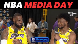 THE BEST OF NBA MEDIA DAY 2024 [upl. by Komara550]