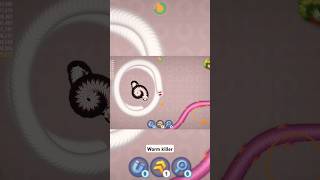 worms zone🪱 biggest snek killing।worms hackwormszone wormszonebiggestsnake shorts slithersnake [upl. by Nnairb104]