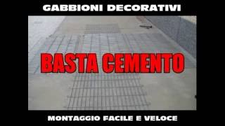 SerCa Gabbioni metalliche  Muretti di recinzione  rivestimento pareti Orzinuovi Brescia [upl. by Artsa]