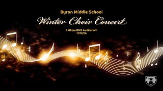 Byron Middle School Choir Concert [upl. by Eilyab]