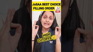 JoSAA CHOICE FILLING for All Categories jee [upl. by Repotsirhc]