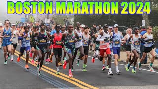 BOSTON MARATHON 2024 FULL RACE  Maratona de Boston  Full HD [upl. by Hogan509]