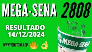 🍀 Resultado MegaSena 2808 resultado da megasena de hoje concurso 1412 [upl. by Yehudit]