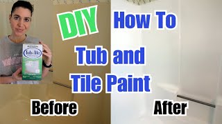 Rustoleum Tub and Tile Refinishing KitDIY How to Paint Your Tub and Shower TubShower Refinishing [upl. by Enrev]