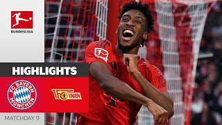 Bayern March On  FC Bayern München  Union Berlin  Highlights  Matchday 9 – Bundesliga [upl. by Matronna]