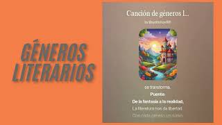 Canción de los géneros Literarios para leer [upl. by Lihkin625]