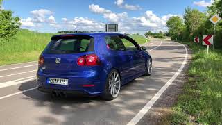 VW Golf V R32 Sound  MH Pipes 3“ [upl. by Tonie]