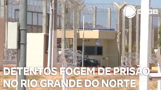 Detentos fogem de prisão de segurança máxima no Rio Grande do Norte [upl. by Joung]