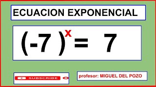 ECUACION EXPONENCIAL COMPLEJA [upl. by Ahsitel]