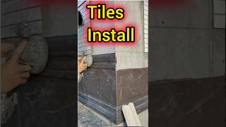 Tiles install out side wall foryou tileideas bathroomdesi tiles hometiles shorts walltiles [upl. by Sarette467]