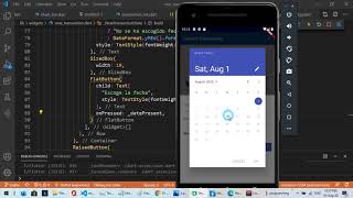 Flutter como utilizar el Datepicker [upl. by Aehsat]