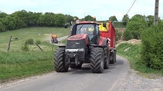 AUTOCHARGEUSE X2  PÖTTINGER JUMBO COMBILINE 1010 amp 7210  CASE IH 345 amp 215 [upl. by Kirkwood]