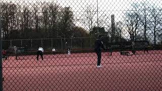 Eerste tenniswedstrijd [upl. by Halstead]