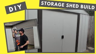 Arrow 8 x 10 Tool Shed Build  DIY [upl. by Ain]