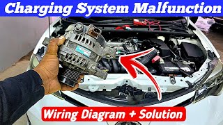 Charging System Malfunction Toyota Corolla  Wiring Diagram  Solution 💯 [upl. by Eikcor]