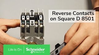 Reversing Contacts on Square D 8501 Type X NEMA Relay  Schneider Electric Support [upl. by Eselahs101]