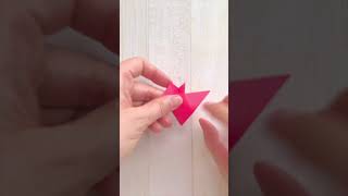 Japanese plumquotUmequotHow to make a five petal flower with origami [upl. by Queena]