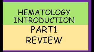 301 Hematology Introduction  Review Part 1 نماذج امتحان مقدمة علم الدم الجزء الأول [upl. by Carhart]