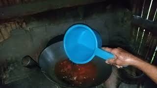 PHILIPPINES PROVINCE LIFE 111 Cooking sardines with dried canton  Breakfast  countryside [upl. by Wasson344]