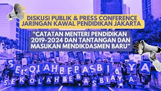 DISKUSI PUBLIK quotCatatan Menteri Pendidikan 20192024 dan Tantangan dan Masukan Mendikdasmen Baru [upl. by Fennelly147]