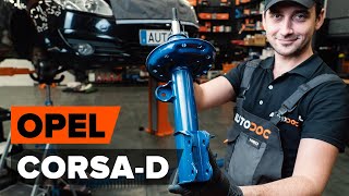 Hoe een veerpoot vooraan vervangen op een OPEL CORSA D AUTODOCTUTORIAL [upl. by Sternlight]