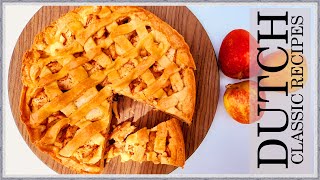 Classic Dutch Apple Tart Recipe  Appeltaart Bakken Recipe [upl. by Alyek]