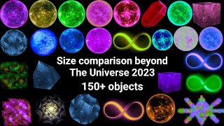 Size comparison beyond The Universe 2023 [upl. by Rehprotsirhc]