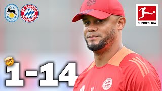 14 FC Bayern Goals at Kompany Debut  FC RottachEgern vs FC Bayern 114  Highlights [upl. by Suivatna]