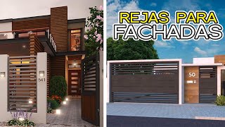 60 Ideas de REJAS para FACHADAS DE CASAS  Rejas para ventanas y puertas [upl. by Ial]