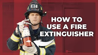 How to Use a Fire Extinguisher [upl. by Erlina]