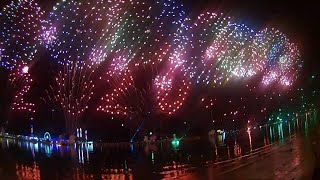 2020 new year fireworks Display in Corniche Abu Dhabi UAE [upl. by Ycnahc778]