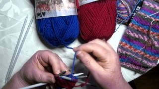 2 in 1 socks on dpns 2  knit one sock inside the other  KNIT THE LEGS  video 2 of 5 [upl. by Nohpets]