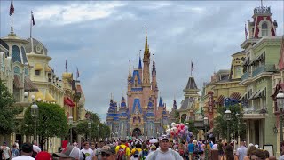 Magic Kingdom 4th of July 2021 Crowds  Filmed in 4K  Walt Disney World Orlando Florida July 2021 [upl. by Aineles885]