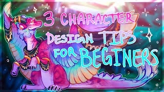 3 Character Design Tips for Beginners  Speedpaint and Rambling [upl. by Hayifas294]