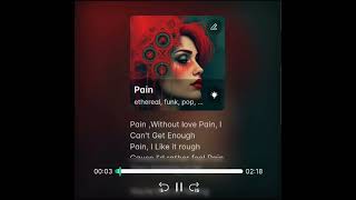 Pain lyrics Video [upl. by Devondra]