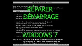 TUTO Comment réparer le démarrage de Windows 7 [upl. by Akcimehs360]