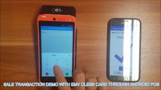 Ingenico APOS A8 Sale Transaction Demo with EMV Contactless Card through Android POS [upl. by Muire]