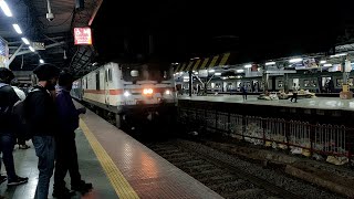 Mumbai Howrah Mail Via Gaya Skipping Through Thane Railway Station  Indian Railways [upl. by Yerahcaz]