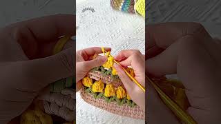 작은 가방 코바늘 뜨개질 방법 how to crochet a small bag 小さなバッグのかぎ針編み crochet uncinetto knitting 뜨개질shorts [upl. by Nnyleve]