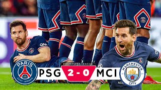 PSG vs Manchester City 20  Lionel Messi Lights Up Paris I highlights [upl. by Evanthe]