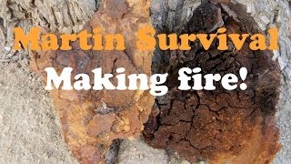 Cottonwood Fungus and Creating Fire Part 1 [upl. by Tibbetts27]