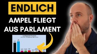 Spektakuläre Wahlprognose in Sachsen – komplette Ampel raus [upl. by Luhem406]