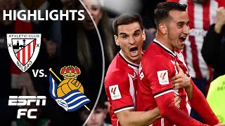 Athletic Club vs Real Sociedad  LALIGA Highlights  ESPN FC [upl. by Ellerrehs740]