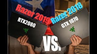 Razer Blade 15quot Advanced 2018 vs 2019 Gameplay FPS review [upl. by Lori]