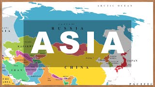 Map of Asia Countries National Flags Capitals with Photos Learn Geography 02 [upl. by Ulland]