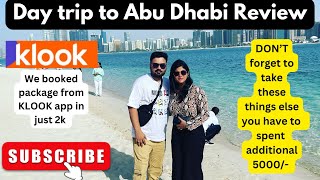 Full day trip to Abu Dhabi from Dubai  दुबई से अबू धाबी कैसे जाए  Klook App  2000 per person [upl. by Kyre]